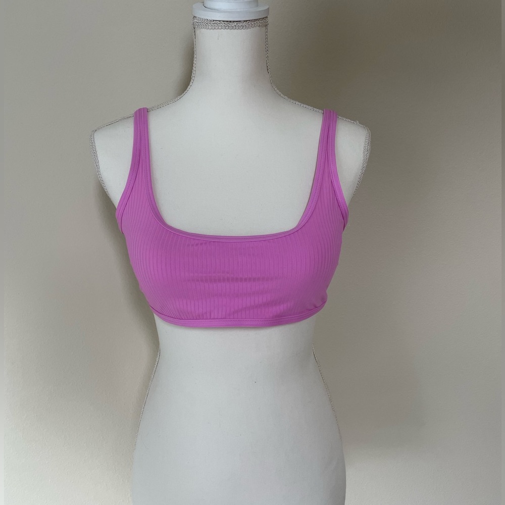 Sexy California Waves Brand Bandeau Bikini Top in Orchid Pink Size M